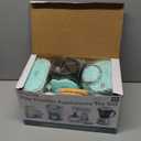 Play Kitchen Appliances Toy Set with Coffee Maker Machine, Mixer, Toaster, Blender, Kids Kitchen Playset, Play Kitchen Accessories with Sound & Light, Birthday Gifts for Kid Girls Ages 3-5 4-8 (Green)