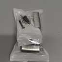 U Stainless Steel Mounting Bracket 40x35mm Tile Hanger Wall Hook Heavy Duty Billboard Holder 2.0mm Thickness with Screws - Silver/Black, 4 Pack