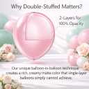 Double Stuffed Balloon Arch Kit - 84pcs Thick Dusty Pink, Sage Green & Lavender Pastel Balloon Garland for Baby Shower, Gender Reveal - Premium Matte Finish for Boho Wildflower & Daisy Theme Party