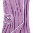 Unisex Bath Towel, Wearable After Bath Towel Set, Wearable Quick Dry Shower Gym Towel(53" x 31", Purple)