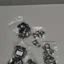 Reef Aquarium Nylon Hose Clamps Set, 8.1-32.5mm Plastic Snap Clamps Kit (Black Nylon Hose Clamps 36pack)