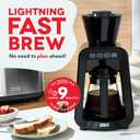 DASH Rapid Cold Brew Maker with VacuPress Technology with Glass Carafe for 40 Ounces of Instant Fresh Cold Brew Coffee or Iced Tea