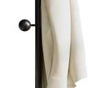 BUZUEY Sturdy Coat rack,Coat tree freestanding heavy duty with Marble Base,Metal standing coat rack for Bedroom,Entrance,Modern clothes hanger stand for Coats,Hats,Bags (black)