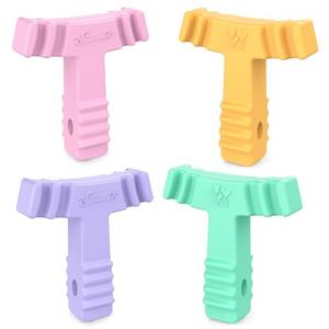 Chewies for Invisalign Aligners 4-Pack, Orthodontic Aligner Chewies for Invisible Braces, Denture & Retainer, Medical Grade Silicone Aligner Seaters & Chew Tools, Durable & Reusable (Multicolor)