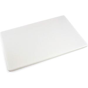 Commercial Grade Plastic Cutting Board 18 x 12 x 1/2 Thick High Density White Poly, NSF Certified and Dishwasher Safe for Food Service