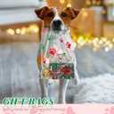 Cholemy 100 Pcs Dog Paw Plastic Bags Dog Gift Bags Shopping Merchandise Sturdy Totes with Handles for Holiday Birthday Party Business, 9 x 12 in (Red and Green)