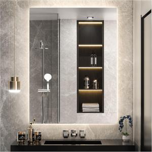 Keonjinn 30 x 36 Inch LED Mirror for Bathroom, Backlit Vanity Mirrors with Dimmable 3-Color Lights, Warm/Natural/White, High Lumen, Anti-Fog, Shatterproof Tempered Glass, CR90+(Vertical/Horizontal)