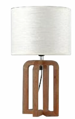 Lite Source Walnut Wood Table Lamp