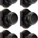 Goldenwarm Oil Rubbed Bronze No-Function Dummy Door Knobs,Single-Side Door Knob Handles for Closet & French Doors, No-Turning Pull/Handle Function 6 Pieces