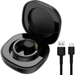 Smart Ring Charging Case Magnetic Charger Portable Charging Box Small Compartment for Fitness Rings (Not Wireless Charger)