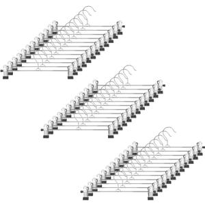 GoodtoU Pants Hangers with Clips - Metal Hanger with Adjustable Clips 36 Pack for Pant Jeans Skirt Boots, Heavy Duty Non-Slip