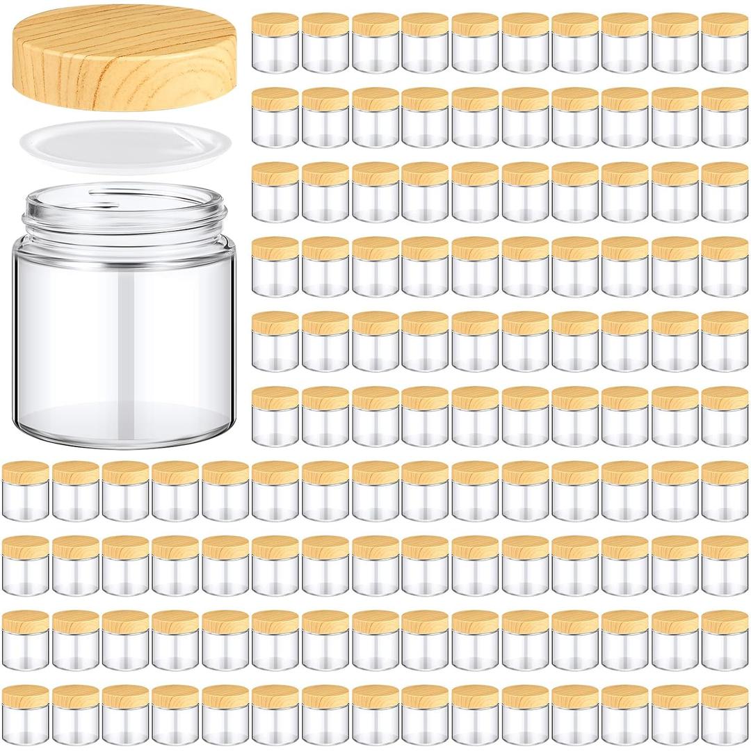 Norme 120 Pcs 4oz Glass Jars with Lids