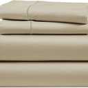 100% Egyptian Cotton King Size Bed Sheets - Naturally Breathable & Durable Winter Comfort, Ultra-Soft Hotel Comfort with 15" Deep Pocket King Sheets, Silky Sateen Weave Luxury You Can Feel - Linen