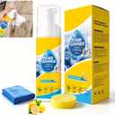 2 x 4-in-1 Multi-Enzyme Foam Cleaner,All-Purpose Deep Cleaning Spray for Car Interior,Kitchen Grease,Bathroom Tiles &Sofa Upholstery–No Rinse Foam Cleaner for Leather, Fabric,Vinyl & Plastic(1Pack)