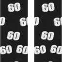 Men Fun Crews Socks for 40th 50th 60th Birthday Gifts, Men Funny Black Crew Cotton Socks (One Size)