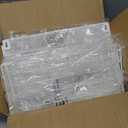 2 Pcs Stackable Fruit Basket with Lid for Kitchen Counter Storage Basket with Drawer Mesh Wall Hanging Wire Baskets with Lid Metal Vegetable Container for Kitchen 13.8 x 8.3 x 9.8''(White)