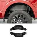 Rear Wheel Well Liners Compatible with 2021-2025 Ford F150 (Not for Raptor) Rear Wheel Arch Liners PE No Drilling Well Guards Tire Inner Fenders for 2024 F-150 Accessories (2PCS)