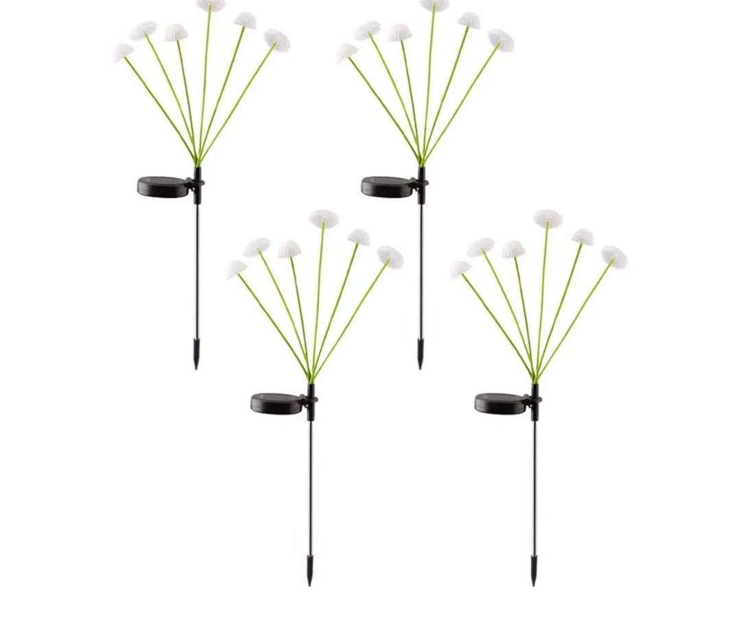 LED Solar Garden Lights Mushroom, Waterproof Solar Pathway Lights Outdoor, for Patio, Festival, Wedding, Party Decor Jellyfish Ambiance