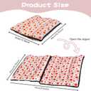 Bunny Bed for Rabbit Cage, Reversible Dual Sided Bunny Bed Mat for Winter & Summer, 13.8x15.8 inch (27.5x15.8inch Unfolded) Washable Fleece Guinea Pig Hideaway Hut Rabbit Bed