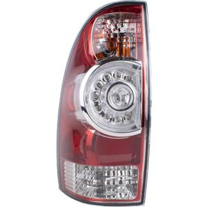 Boine Tail Light Left Driver Side Tail Light Compatible With 2005-2015 Toyota Tacoma Pickup Rear Light Brake Lamps LED Lens Bulb and Harness Included (Left Driver Side)