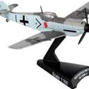 Postage Stamp BF109 Adolf Galland 1/87 Diecast Fighter Jet Model Airplane with Display Stand, Detailed Military Aircraft Model for Collectors