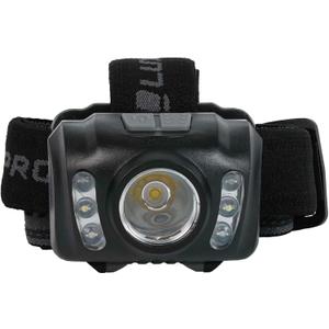 LUXPRO LED Headlamp - Bright 300 Lumen Head Lamp for Outdoors, Camping & Hiking - 6 Light Modes White, Green & Red Light - IPX4 Waterproof - Adjustable Headband - LP345V2 - Batteries Included