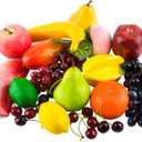 Toopify 20 Pcs Fake Fruit Artificial Fruit for Home Decor, Simulation Fruit Set, Party Chirstmas Decortion Fake Fruits Bananas Apple