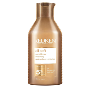 Redken All Soft Conditioner | For Dry, Brittle Hair | Moisturizes & Provides Intense Softness | With Argan Oil | 10.1 Fl Oz, Minor Bottle Damage
