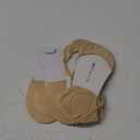 Flammi 6 Pairs Women Ball of Foot Cushion Socks Ultra Low Cut Liner Socks with Sling No Show Padded Half Socks for Heels (8.5-10, 6 Pairs- Beige-ice Silk)