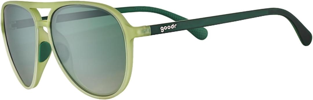 goodr Polarized Aviator Sunglasses, Large Sized (Mach G), UV400 Protection, No Slip, No Bounce (Buzzed on the Tower)