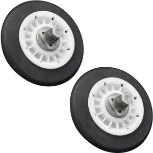 2 Pack 4581EL2002C Dryer Drum Roller Assembly Part Compatible with LG Kenmore Kenmore Elite Dryers Replaces 4581EL2002A 4581EL2002B PS8260240