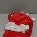 Christmas Chair Covers Set of 4, Santa Claus Hat Slipcover Chair Back Covers for Christmas Kitchen Decorations Indoor Xmas Holiday Festival Party Dining Room Bar Counter Table Decor (Red White)