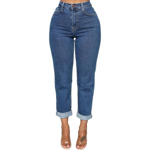 BessCops Women's Boyfriend Jeans Stretchy Ripped Distressed Denim Mom Jean Pants (X-Large, 7dark Blue)