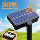 Clip On Solar Lights Outdoor, Motion Sensor Outdoor Lights, 92 LEDs 600LM Solar Fence Lights Outdoor Waterproof,Security Lights for Fence, Deck, Gutter (2, Clamp/Black/6000K)