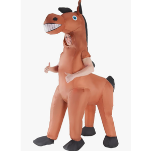 Morph Giant Inflatable Horse Costume, Blow Up Horse Costume Adult, Horse Costume Inflatable, Kentucky Derby Costume for Men