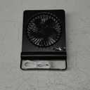 Small Desk Fan,Rechargeable USB Fan Battery Operated,Ultra Quiet, Strong Wind, 3 Speeds Travel Fans (Black)