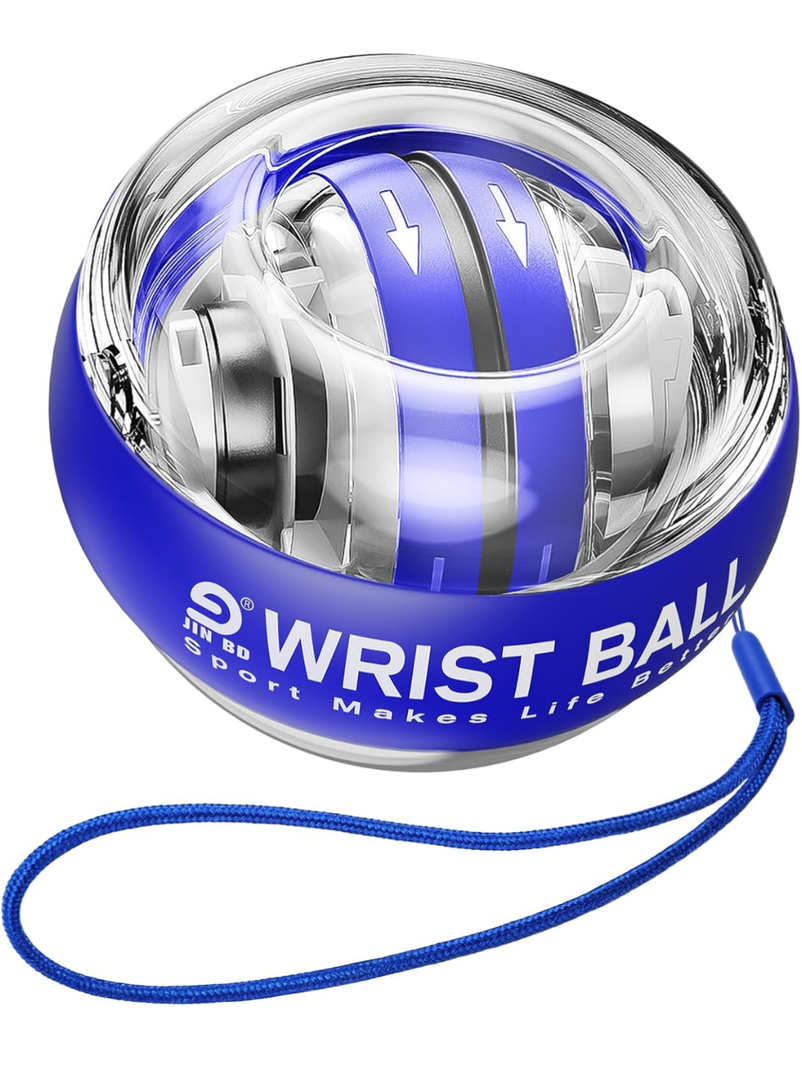 Wrist Trainer Ball Auto-Start Gyroscopic Forearm Exerciser Gyro Ball for Strengthen Arms, Fingers, Bones and Muscles