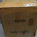 Vintage 9' x 12' Washable Area Rug - Stylish Indoor Rug for Living, Dining or Bedroom - Lightweight Carpet with Non-Slip Backing - Foldable for Easy Placement and Maintenance - Ivory