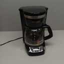 BLACK+DECKER 12-Cup Digital Coffee Maker, Programmable, Washable Basket Filter, Sneak-A-Cup, Auto Brew, Water Window, Keep Hot Plate, Black