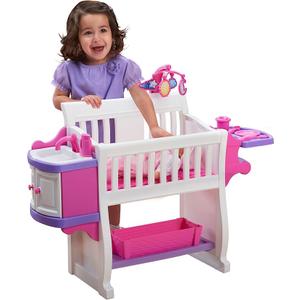 American Plastic Toys Kids’ My Very Own Nursery Baby Doll Playset, Doll Furniture, Crib, Feeding Station, Learn to Nurture and Care, Durable and BPA-Free Plastic, for Children Ages 2+
