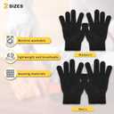 Cut Resistant Gloves, Level 5, Non-Slip Grip, Machine Washable, for Kitchen, Oyster Shucking, Woodworking (Black(female))