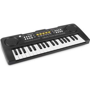 Kids Keyboard Piano, 37 Key Portable Electronic Piano for Kids, Digital Music Keyboard Educational Toys for 3 4 5 6 7 8 Year Old Girls Boys (Black)
