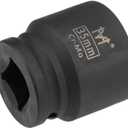 uxcell 3/4-Inch Drive by 35mm Shallow Impact Socket, Cr-Mo Alloy Steel, 6-Point, Metric