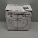 Elevated Dog Bowls for Large Dogs 5 Adjustable Heights 7.5"-15.4", 2 X-Large 10 Stainless Steel Bowls, Heavy Duty Raised Dog Bowl Stand Foldable Pet Feeder for Dogs Shoulder Height Over 15, Black