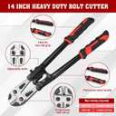 TOOLEAGUE 3Pcs Bolt Cutter Pliers Set,8"and 14" Heavy Duty Bolt Cutters,10" Wire Cable Cutter with Storage Bag,CR-V Blade, Easily Cut Locks, Screws,Rods, Chains
