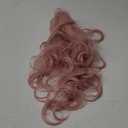 BERON Pink Wig Long Wavy Wig with Bangs Synthetic Wigs Long Pink Wigs for Daily Party with Hairnet