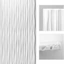 Art3d White Large PVC 3D Wall Panels for Interior Wall Dcor, Drop Ceiling Tile 2x4, 3D Textured Wavy Wall Panels Decorative, Pack of 6 Tiles(47.2"23.6")