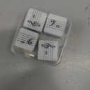Fun Five-Line Staff Music Note Dice, Large 25mm Music Theory Dice, Includes Two High-Pitched Symbols and Two Low-Pitched Symbols Dice