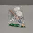 AmazerBath Lotion Applicator for Back, Feet, 4 Replacement Pads with 17" Curved Handle, Back Sunscreen Applicator for Kids, Elderly, Women, Apply Skin Cream Medicine Moisturizer Tanner, White