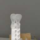 Changshade 6-Pack Pleated Paper Temporary Shades Cordless Light Filtering Cut to Size Temporary Paper Blinds for Indoor Windows of Office, Bedroom, Bathroom, Living Room, 36" W x 72" H, White